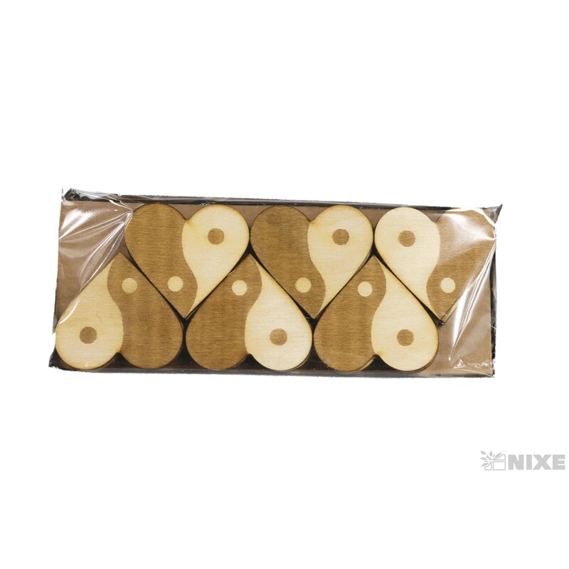 SRDCE JING JANG XD 5cm 24ks*PŘÍRODNÍ