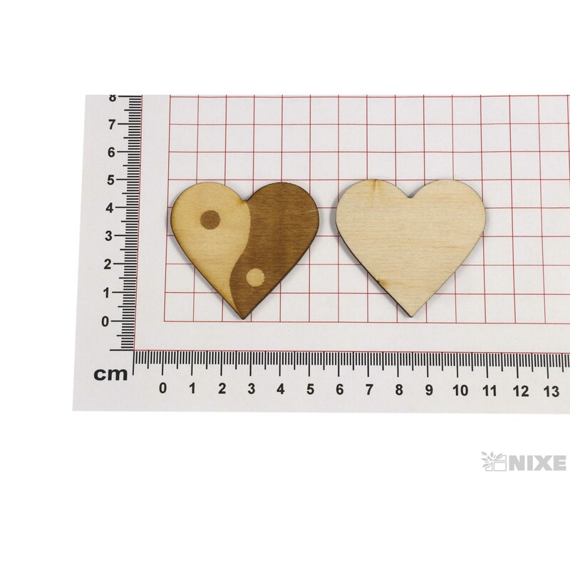 SRDCE JING JANG XD 5cm 24ks*PŘÍRODNÍ