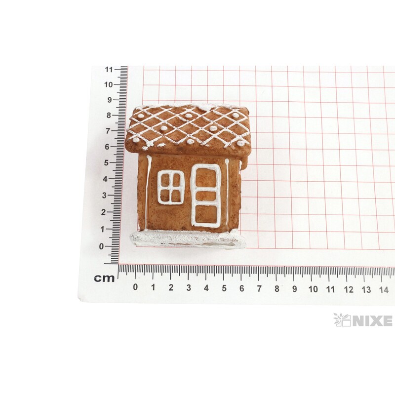 CHALOUPKA SVÍTÍCÍ PERNÍK 6x7,5cm*HNĚDÁ