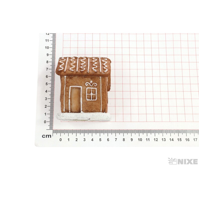 CHALOUPKA SVÍTÍCÍ PERNÍK 6x7,5cm*HNĚDÁ