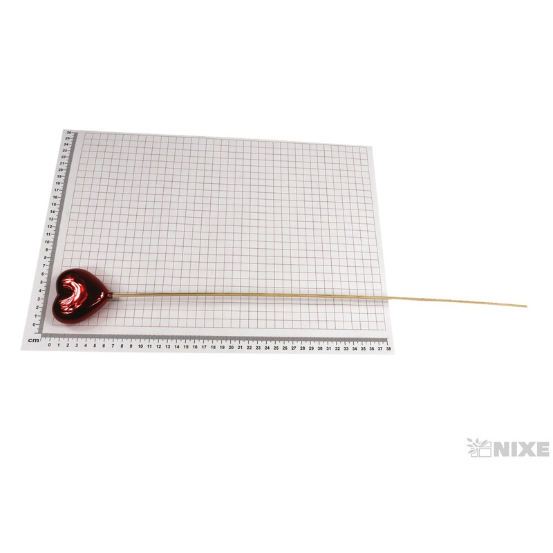 ZÁPICH SRDCE 6x7x56cm 6ks*ČERVENÁ