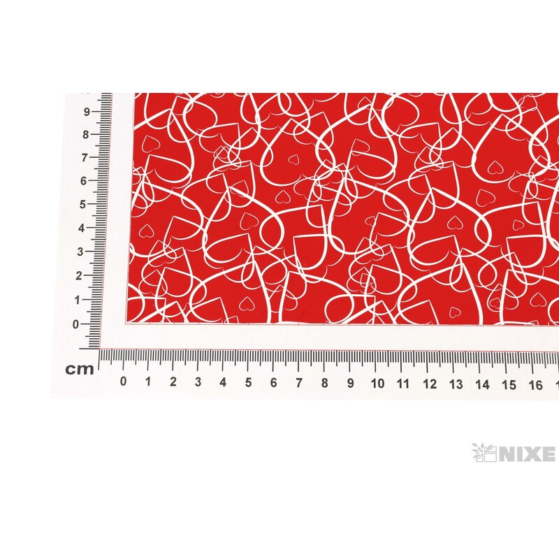 ROLE CUORICINI 70cmx40m*ČERVENÁ 200