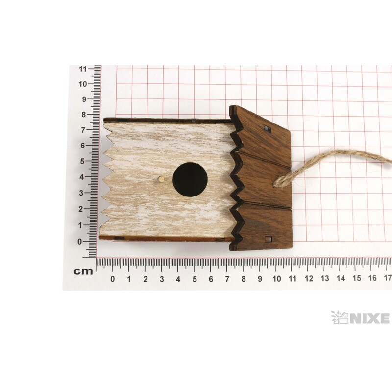 ZÁVĚS BUDKA 6,5x10,5cm*PŘÍRODNÍ