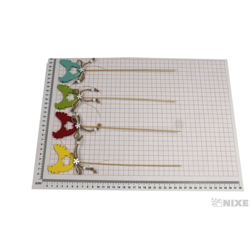 ZÁPICH SLEPICE 6x5x26cm 7ks*MIX BAREV