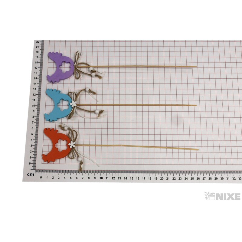 ZÁPICH SLEPICE 6x5x26cm 7ks*MIX BAREV