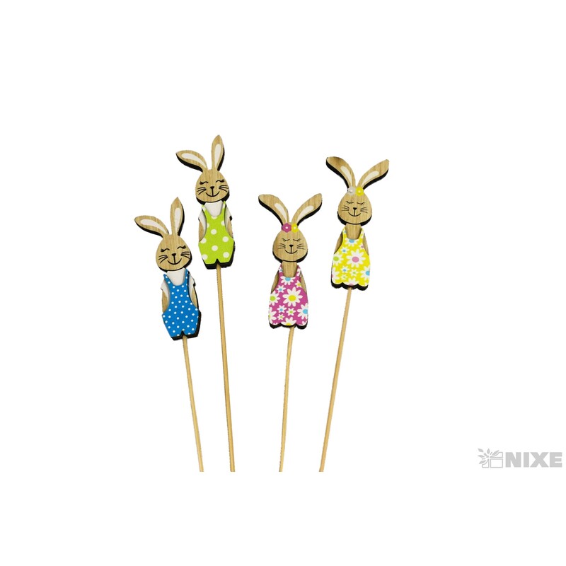 ZÁPICH ZAJÍC 1,5x7x28cm 4ks*MIX BAREV