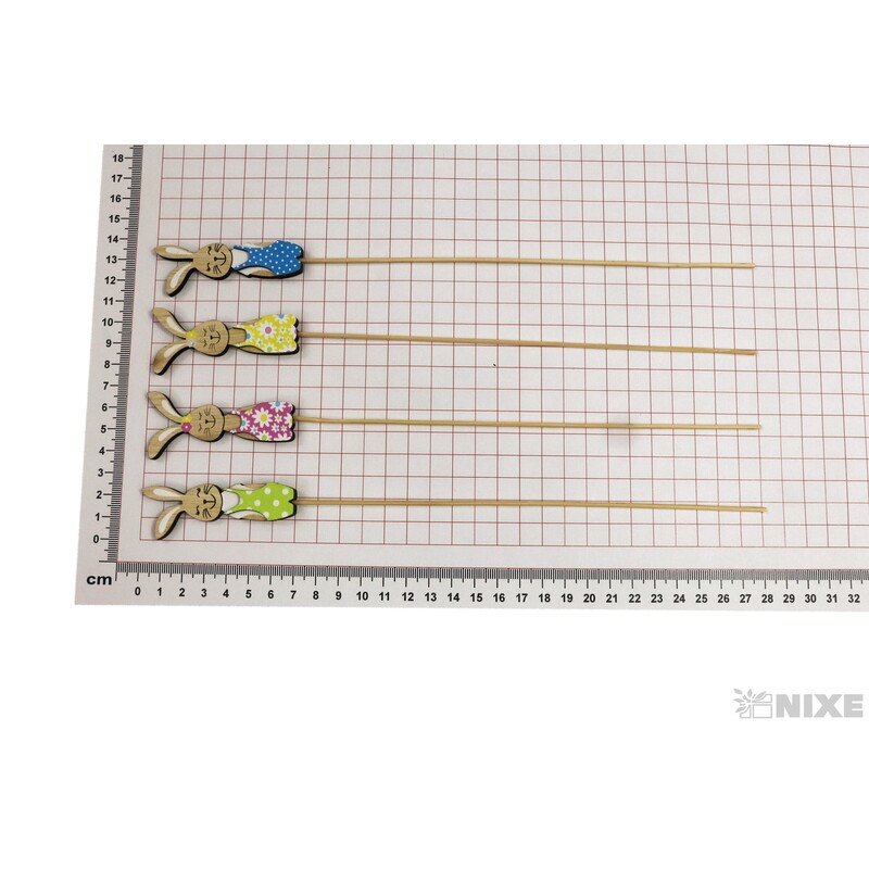 ZÁPICH ZAJÍC 1,5x7x28cm 4ks*MIX BAREV