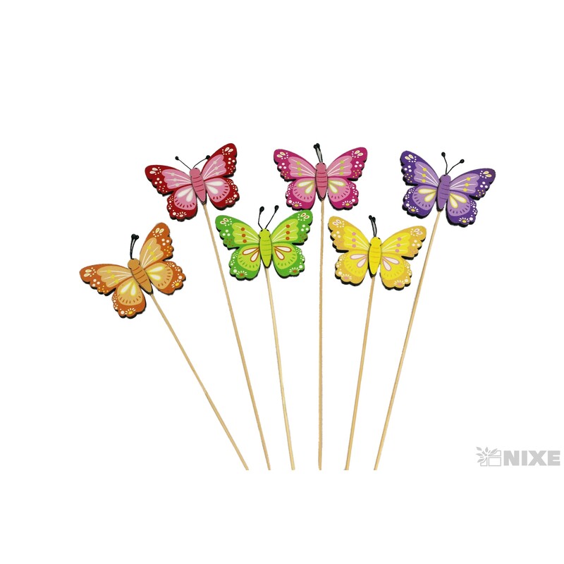 ZÁPICH MOTÝL 7x5x25cm 6ks*MIX BAREV