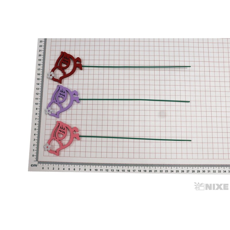 ZÁPICH SLEPICE 6,5x6,5x27cm 6ks*MIX BAREV