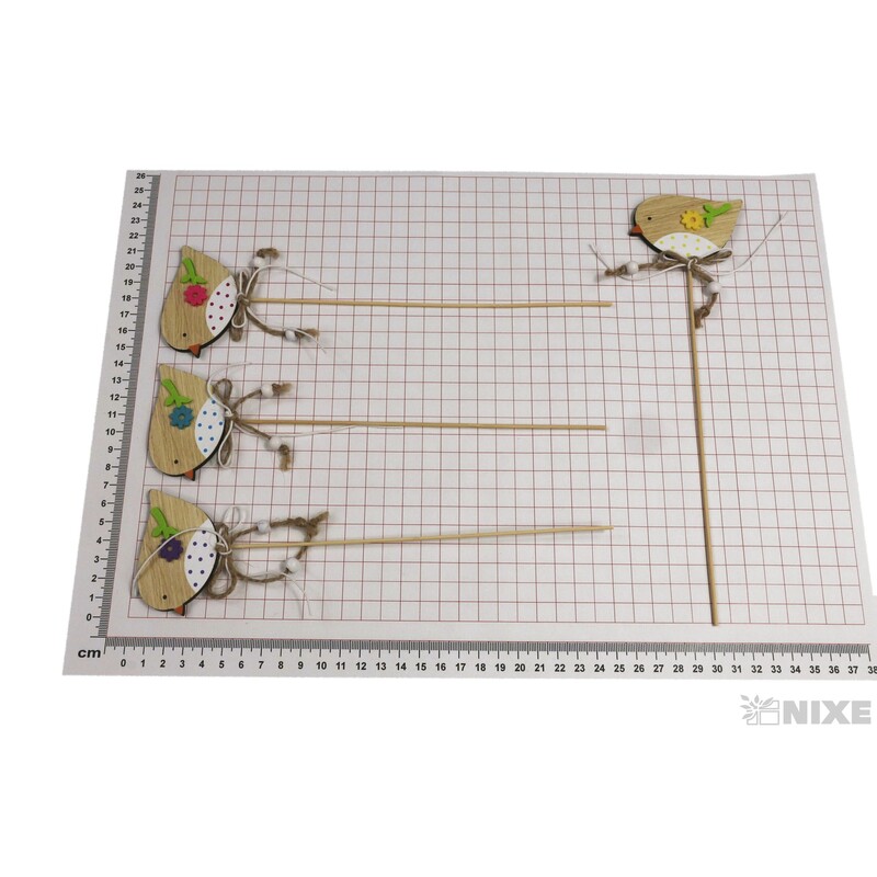 ZÁPICH PTÁČEK 7x5x25cm 6ks*MIX BAREV