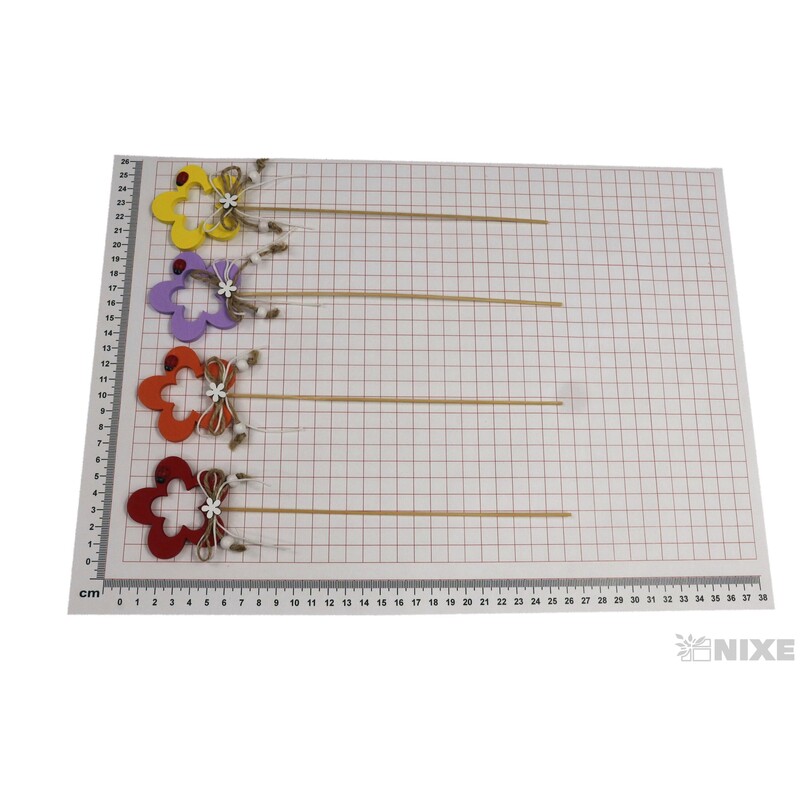 ZÁPICH KVÍTEK 6x6x26cm 7ks*MIX BAREV