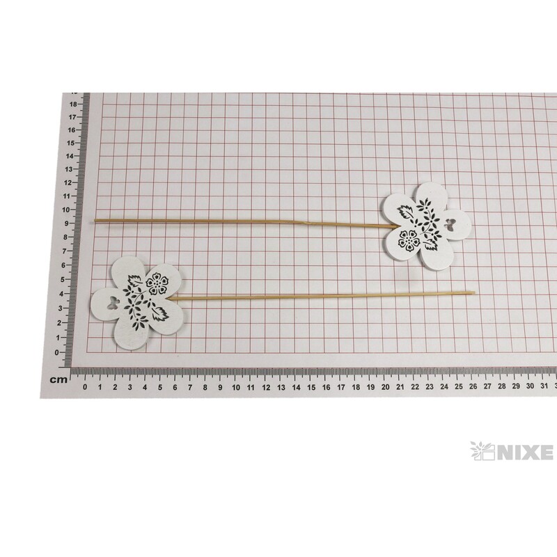 ZÁPICH KVÍTEK 6x6x26cm 6ks*BÍLÁ