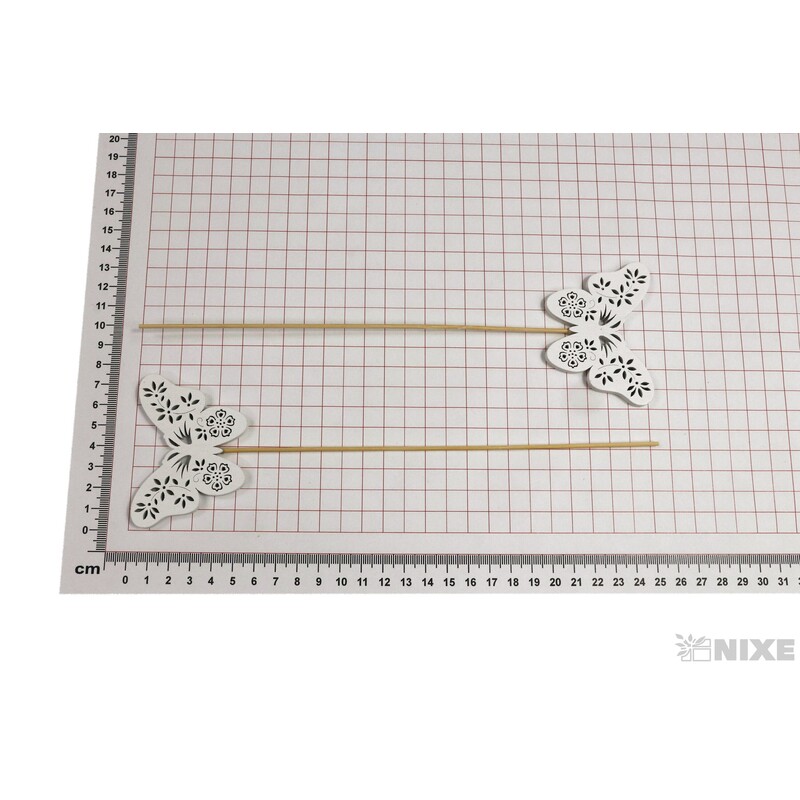 ZÁPICH MOTÝL 7x6x25cm 6ks*BÍLÁ