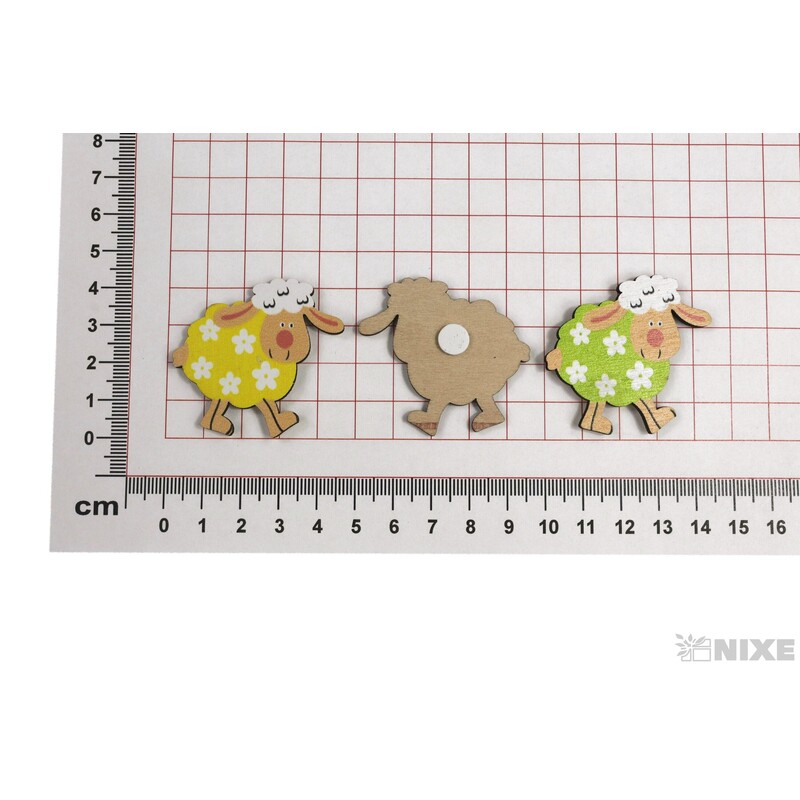 OVEČKA NALEPOVACÍ 4,5x4cm 9ks*