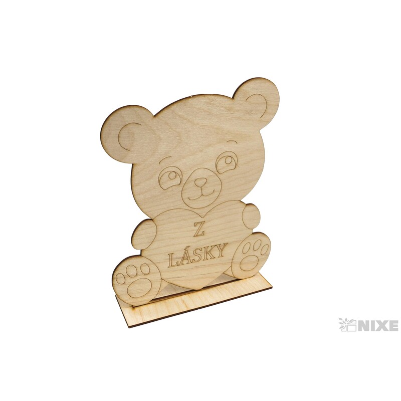 MEDVĚD Z LÁSKY STOJÍCÍ XD 25cm 1ks*PŘÍRODNÍ