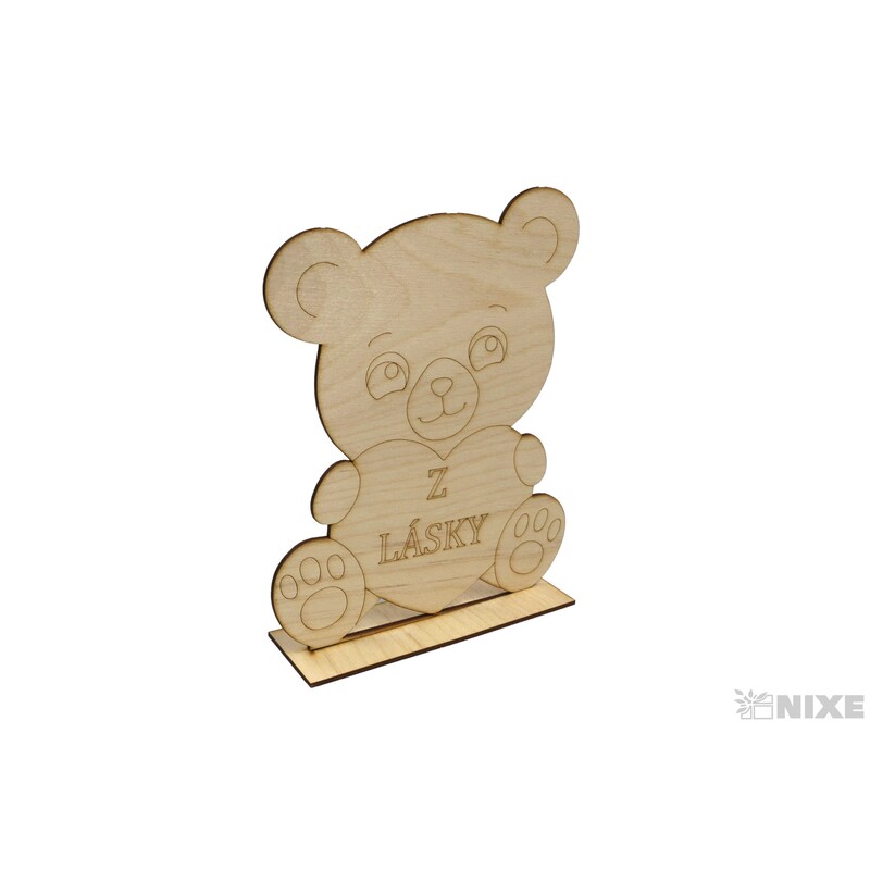 MEDVĚD Z LÁSKY STOJÍCÍ XD 25cm 1ks*PŘÍRODNÍ