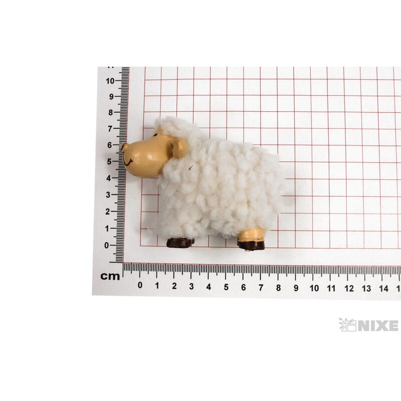 OVEČKA 08x07cm*BÍLÁ