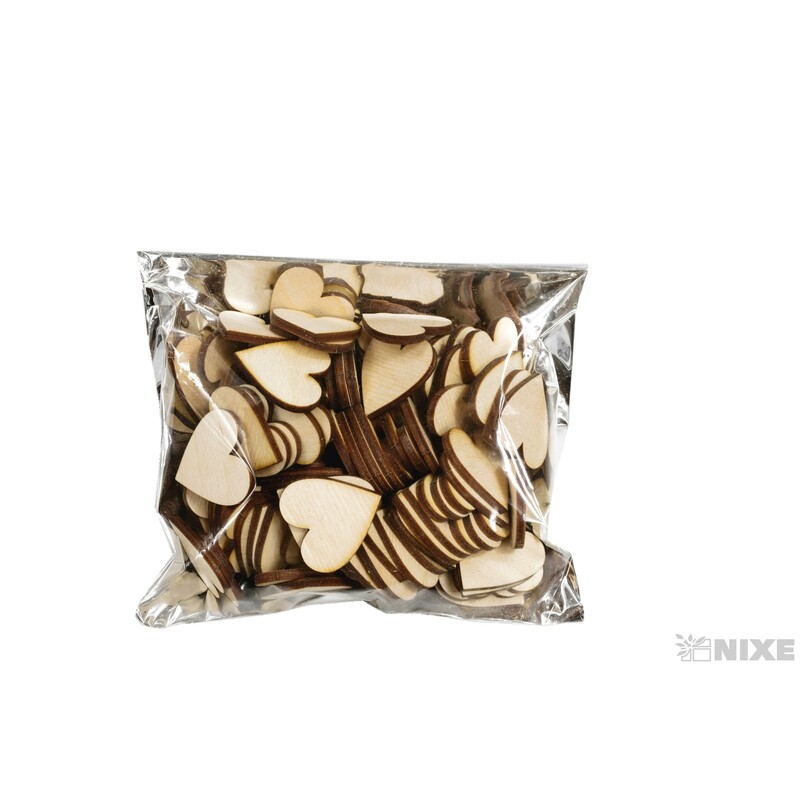 SRDCE XD 3cm 100ks*PŘÍRODNÍ