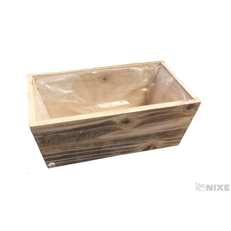 OBAL DŘEVO 23x13x10cm*BÍLÁ