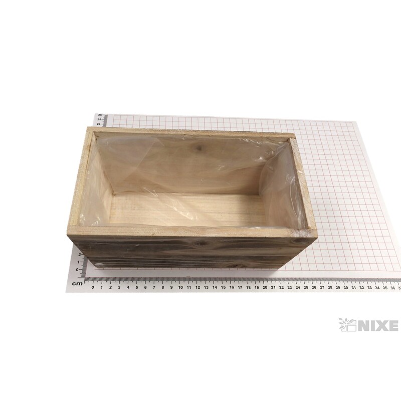 OBAL DŘEVO 23x13x10cm*BÍLÁ