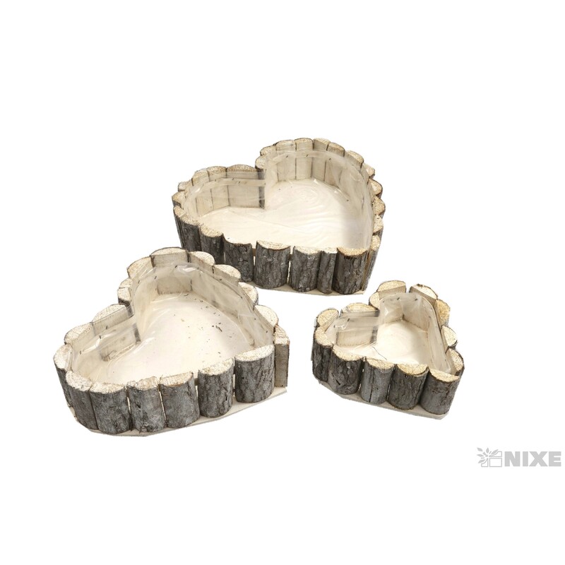 OBAL SRDCE D 35/28/17x8/7/6cm*BÍLÁ