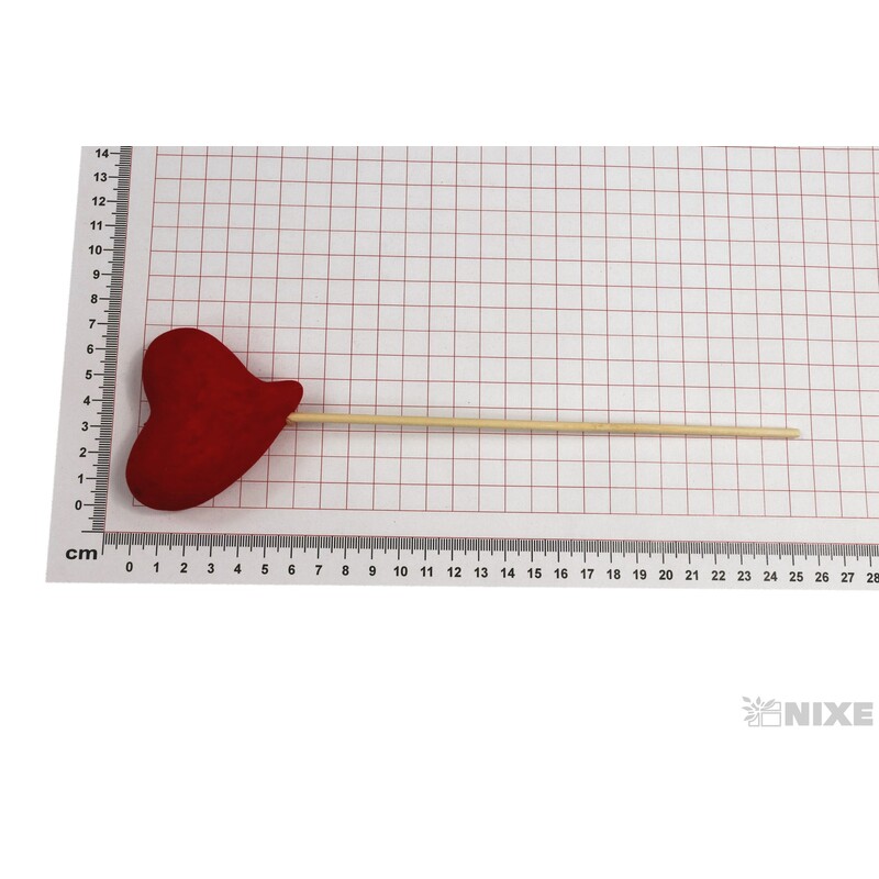 ZÁPICH SRDCE 7x7x26cm 12ks*ČERVENÁ