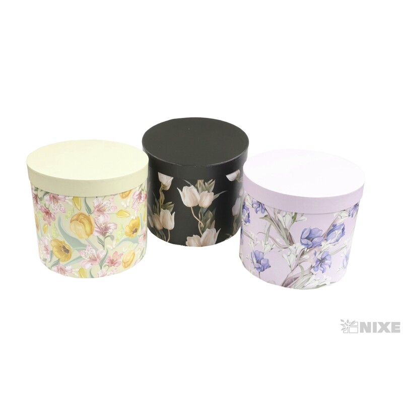 KVĚTINOVÝ BOX 23x20cm 20,5x18 18x16*MIX BAREV