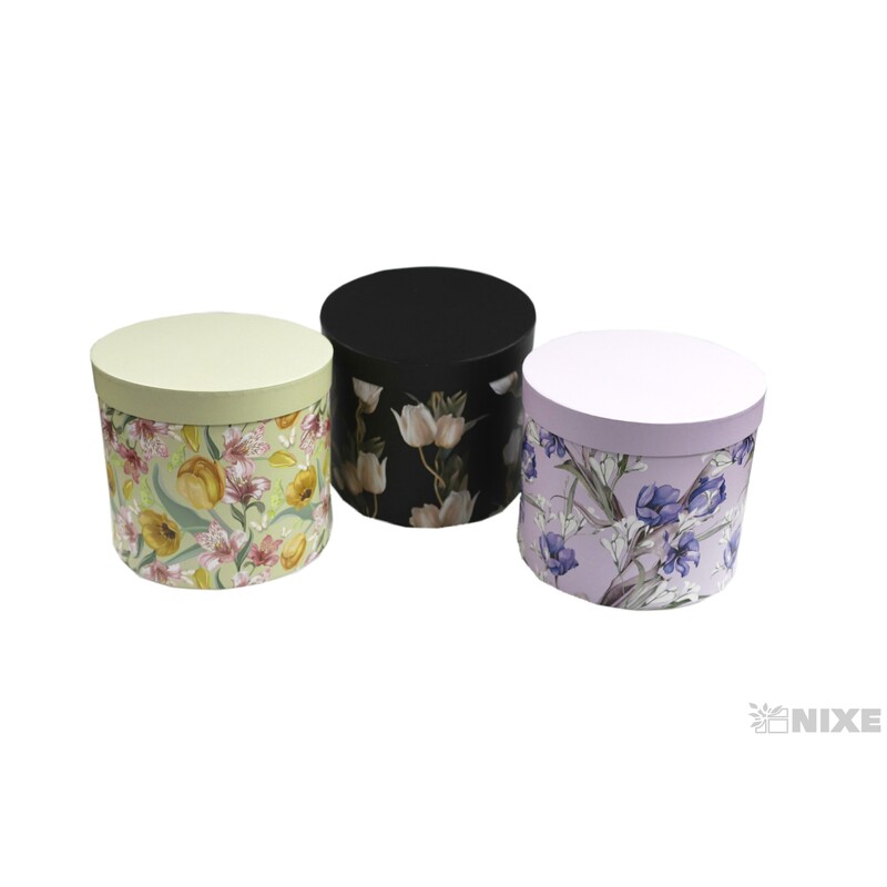 KVĚTINOVÝ BOX 23x20cm 20,5x18 18x16*MIX BAREV