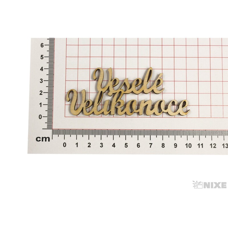 VESELÉ VELIKONOCE XD 10x4cm 12ks*PŘÍRODNÍ