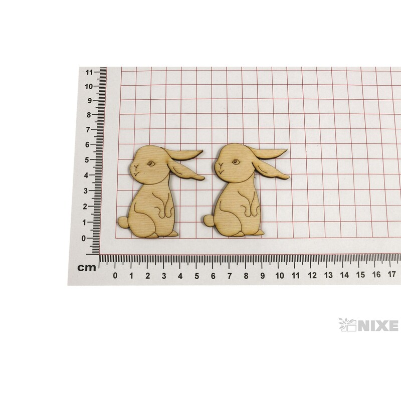 ZAJÍC XD 6cm 24ks*PŘÍRODNÍ