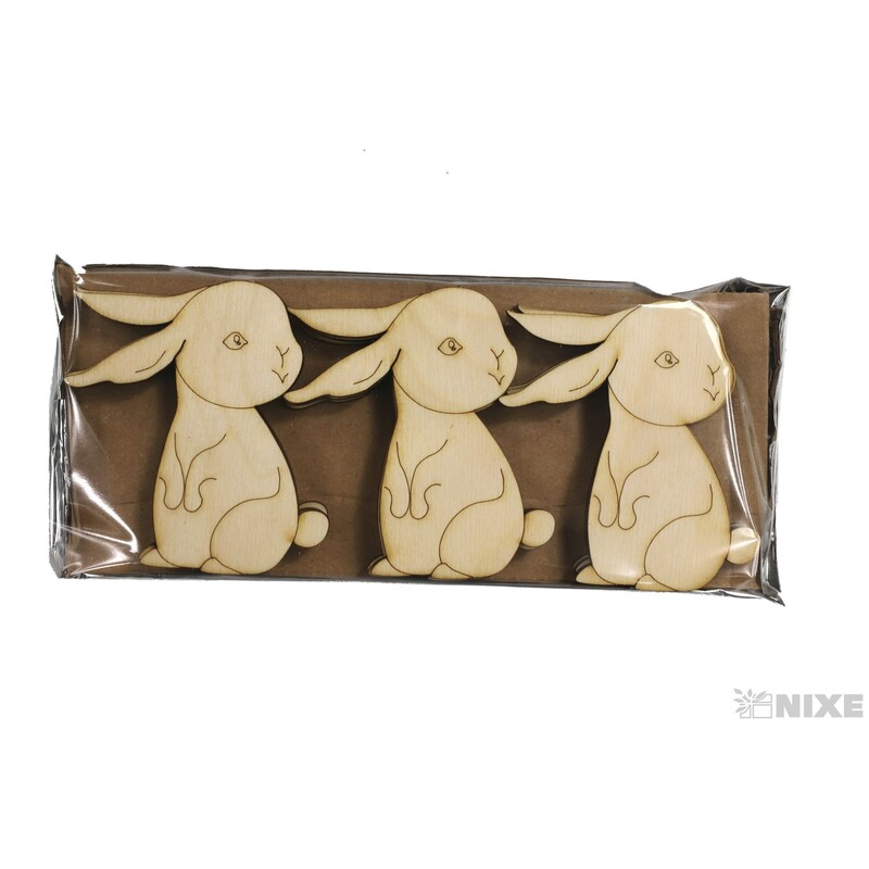 ZAJÍC XD 8cm 12ks*PŘÍRODNÍ