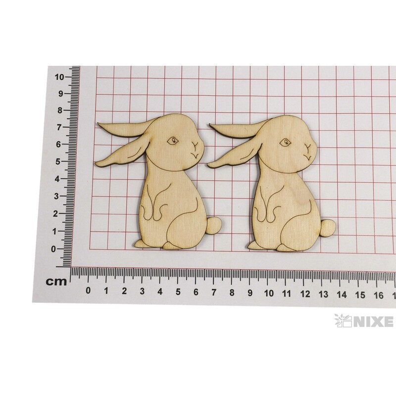 ZAJÍC XD 8cm 12ks*PŘÍRODNÍ