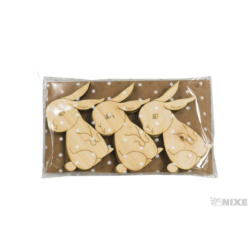 ZAJÍC XD 10cm 12ks*PŘÍRODNÍ