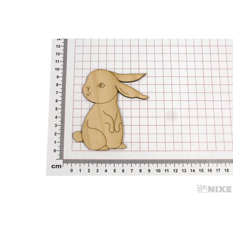 ZAJÍC XD 10cm 12ks*PŘÍRODNÍ