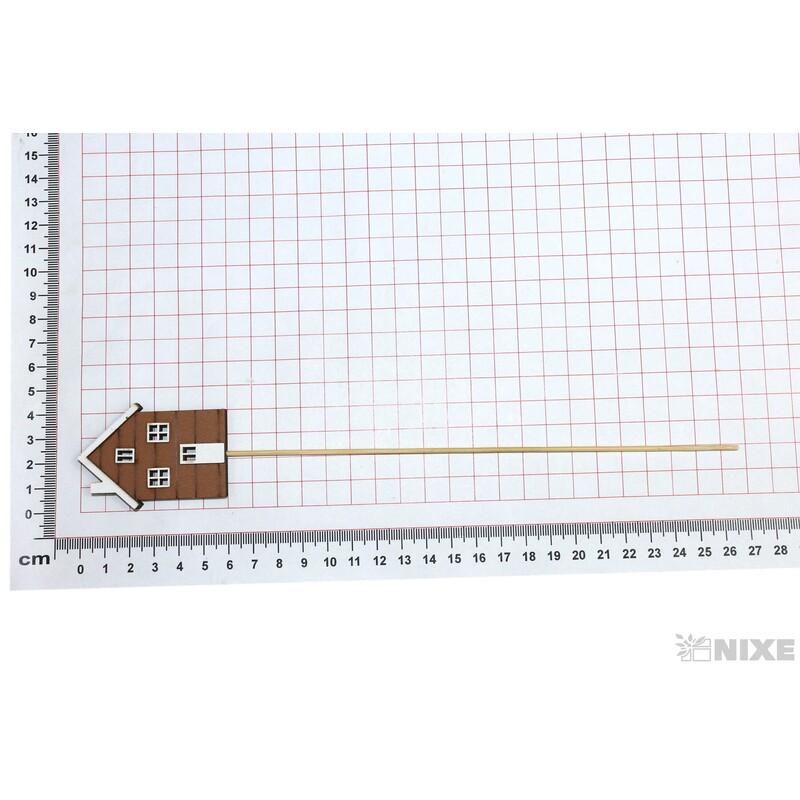 ZÁPICH DOMEK 4x6x26cm 6ks*HNĚDÁ