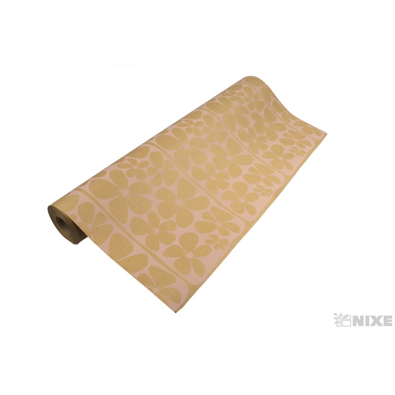 ROLE PAPÍR DAISY 70cmx50m*PŘÍRODNÍ+RŮŽOVÁ