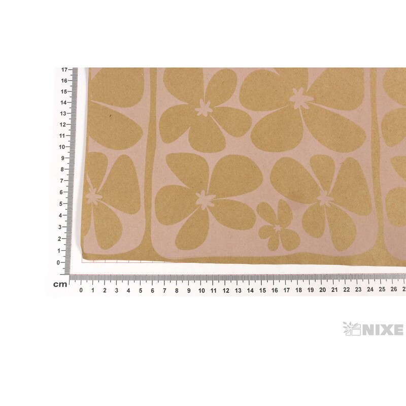 ROLE PAPÍR DAISY 70cmx50m*PŘÍRODNÍ+RŮŽOVÁ