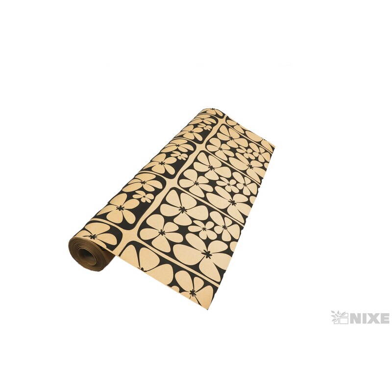 ROLE PAPÍR DAISY 70cmx50m*PŘÍRODNÍ+ČERNÁ