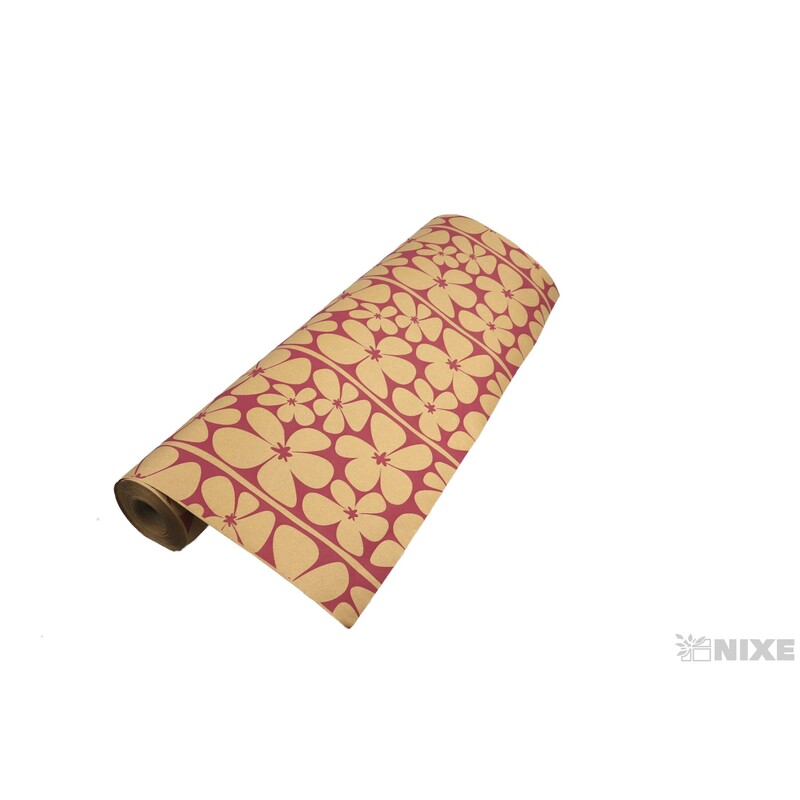 ROLE PAPÍR DAISY 70cmx50m*PŘÍRODNÍ+RŮŽOVÁ TM.