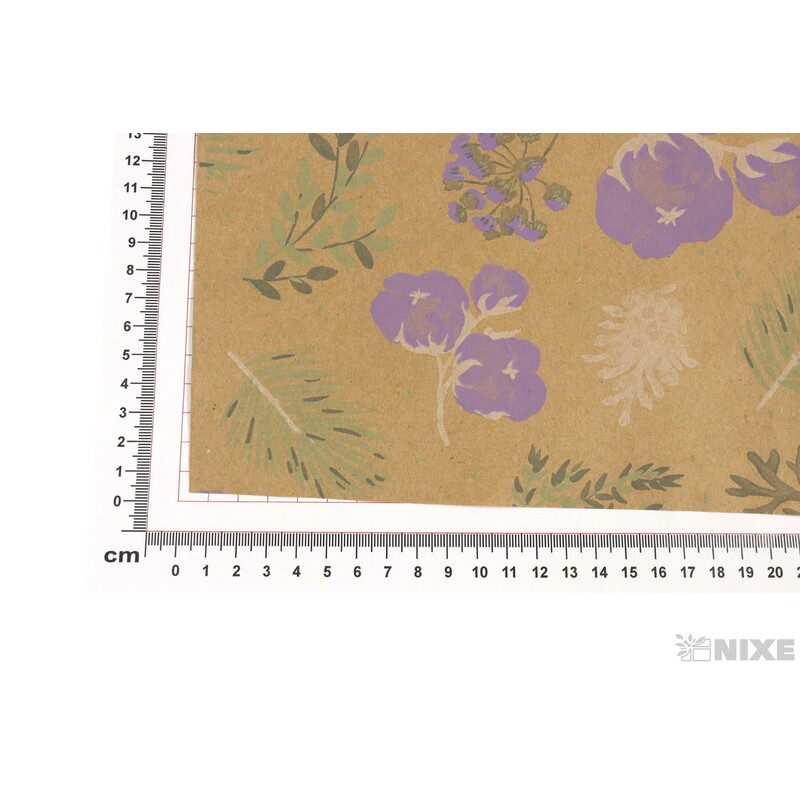 ROLE PAPÍR COTTON 70cmx50m*PŘÍRODNÍ+FIALOVÁ