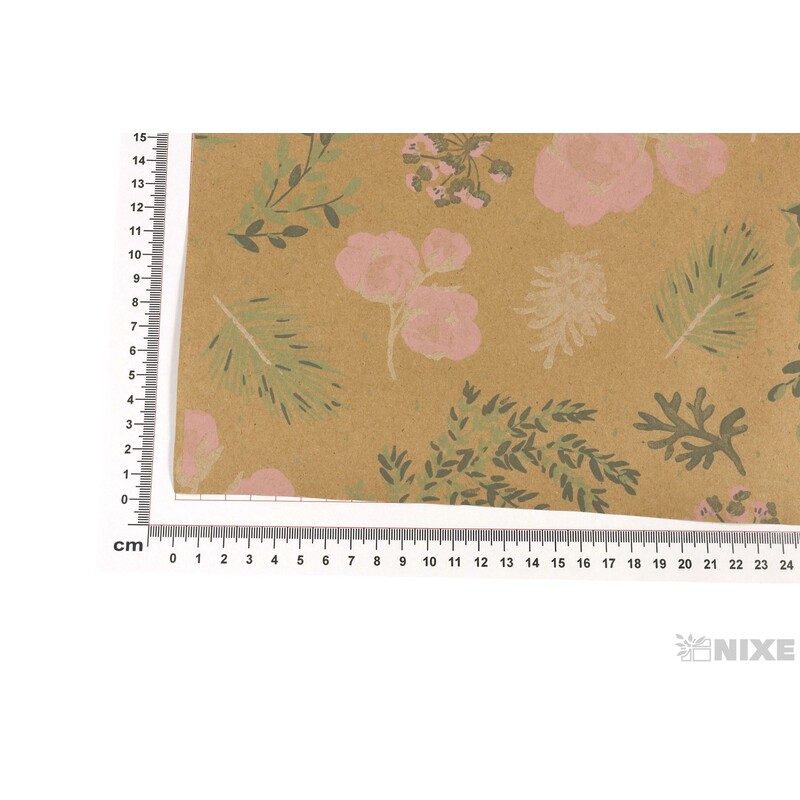 ROLE PAPÍR COTTON 70cmx50m*PŘÍRODNÍ+RŮŽOVÁ