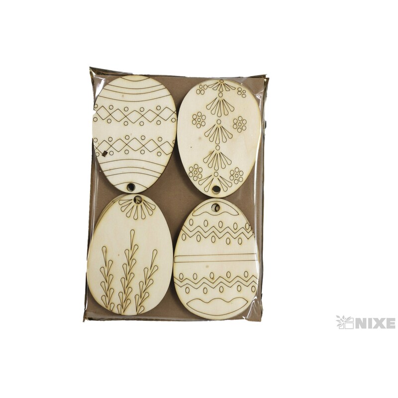 VAJÍČKO XD 10cm 12ks*PŘÍRODNÍ