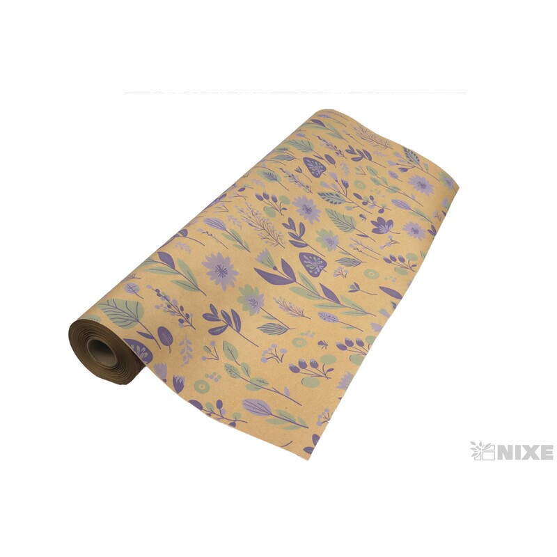 ROLE PAPÍR VEGGY 70cmx50m*PŘÍRODNÍ+FIALOVÁ