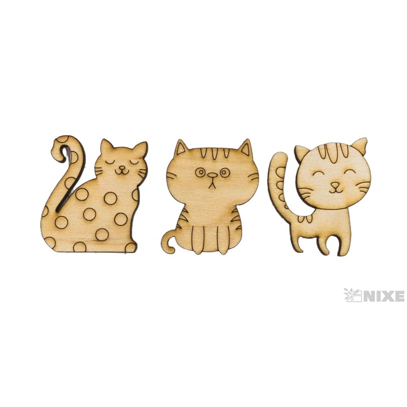 KOČKY XD 4cm 36ks*PŘÍRODNÍ