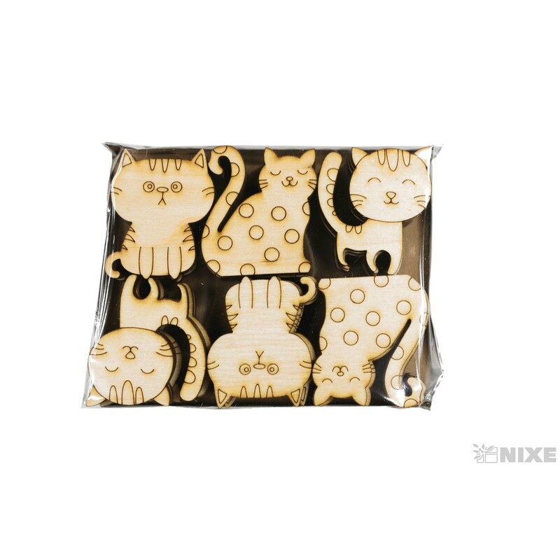 KOČKY XD 4cm 36ks*PŘÍRODNÍ