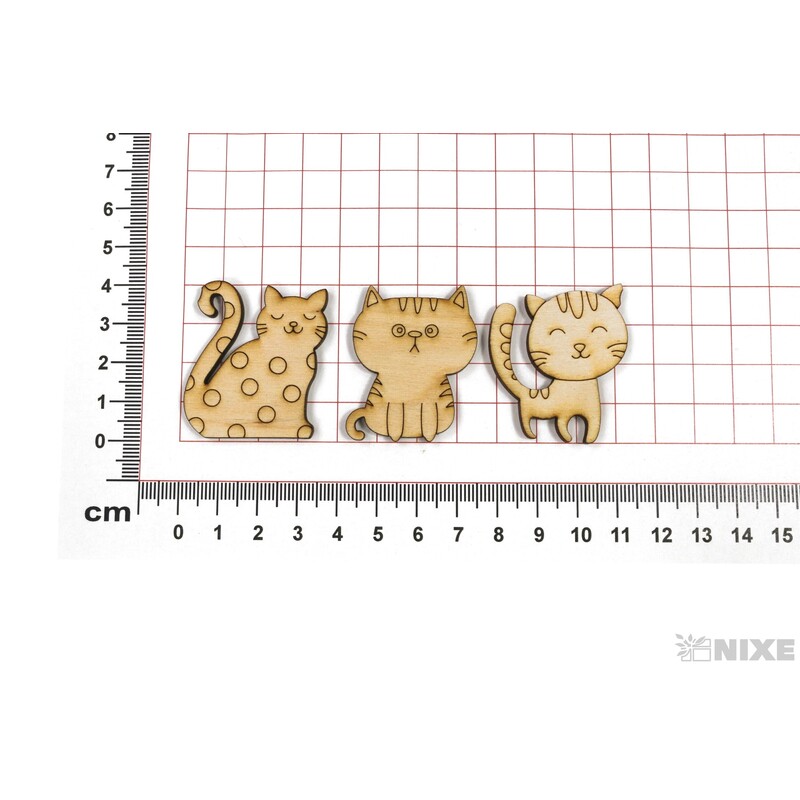 KOČKY XD 4cm 36ks*PŘÍRODNÍ