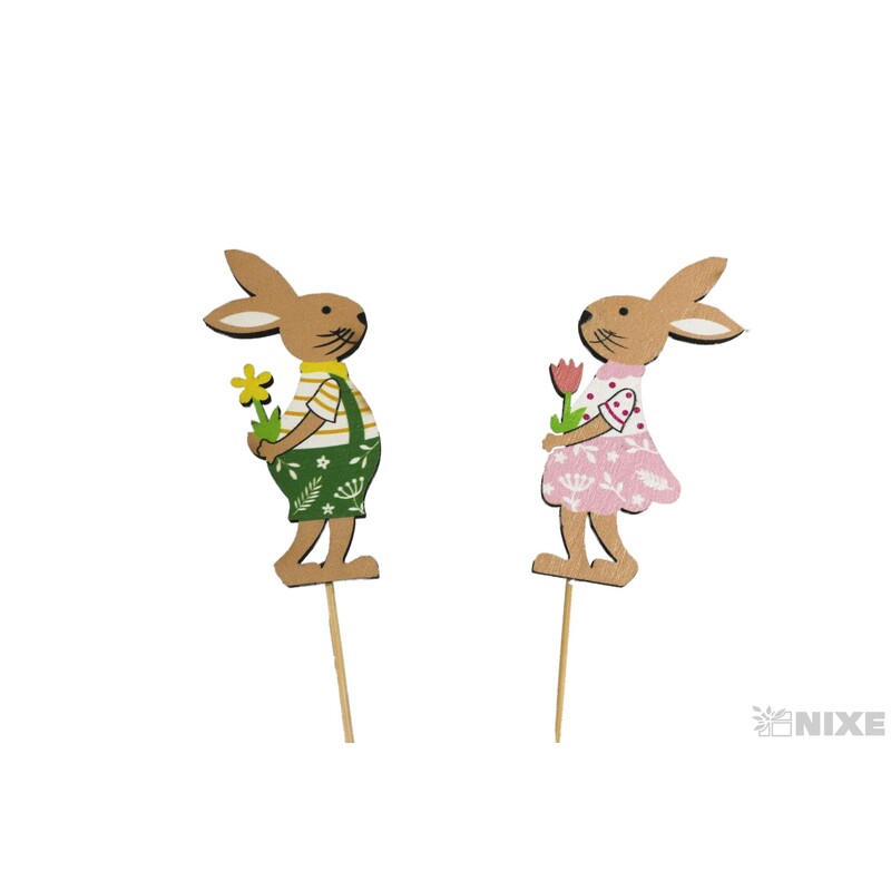 ZÁPICH ZAJÍC 03x07x28cm 6ks*MIX BAREV