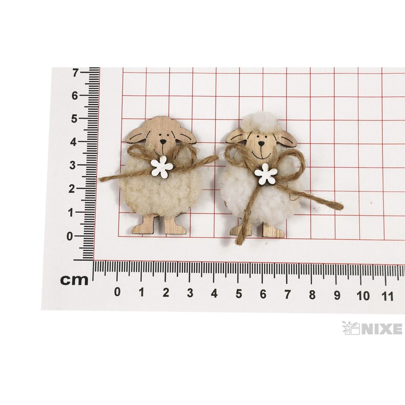 OVEČKA NALEPOVACÍ 3,5x5cm 4ks*