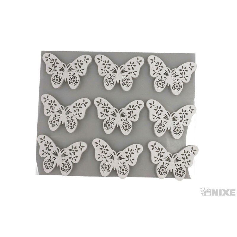 MIX NALEPOVACÍ 4x4cm 9ks*BÍLÁ