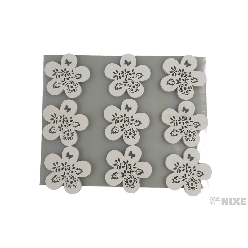 MIX NALEPOVACÍ 4x4cm 9ks*BÍLÁ